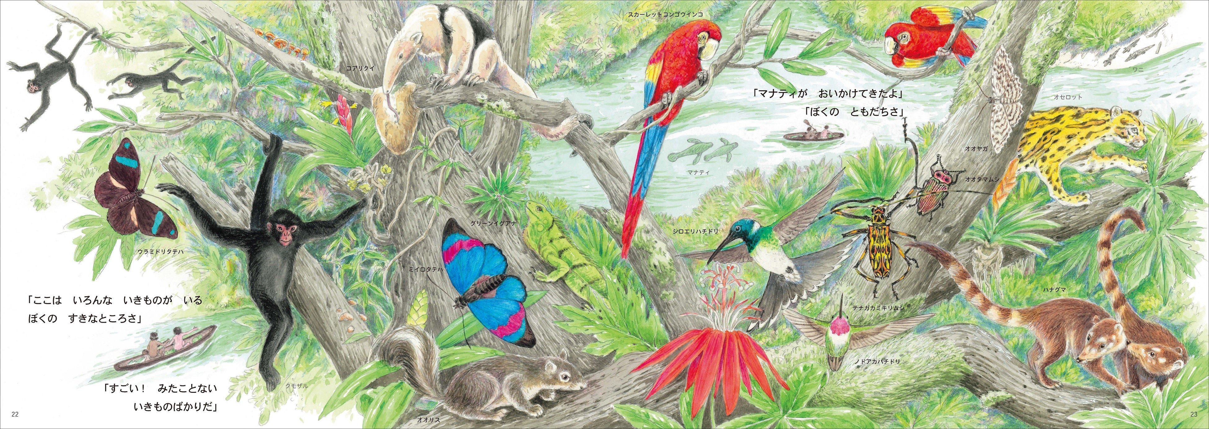 『おふろのなかのジャングルたんけん』(まつおかたつひで　作・絵)