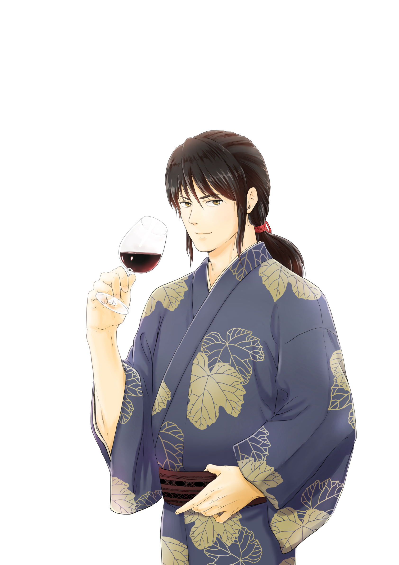 織田信長ゆかりの地愛知県小牧市　一説ではワインを嗜んだとされる若き日の信長をイメージしました