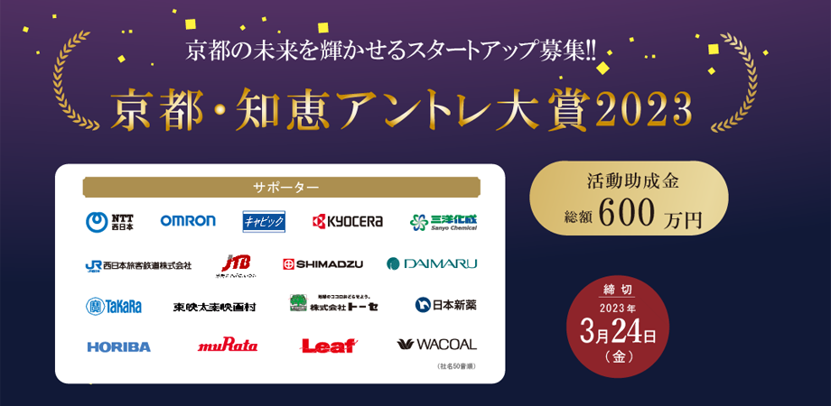 京都・知恵アントレ大賞2023