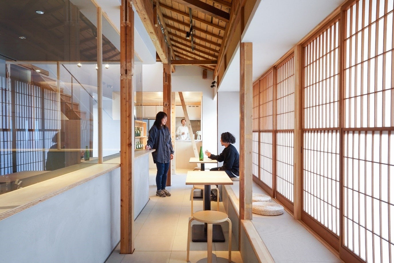 （見学先、haccoba-Craft Sake Brewery）