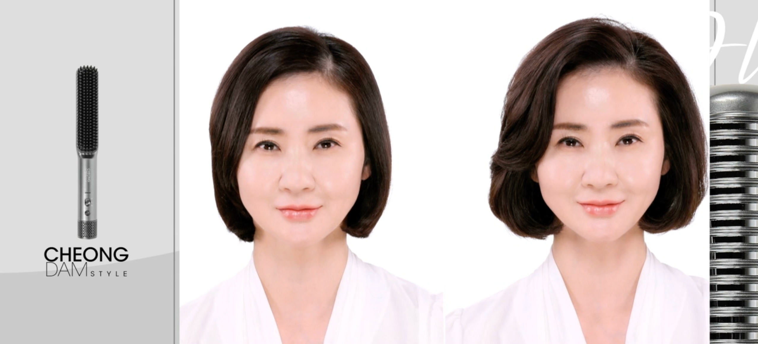 チョンダムスタイル　ヘアアイロン 韓国市場でシリーズ累計35億円突破のブラシ型ヘアアイロン