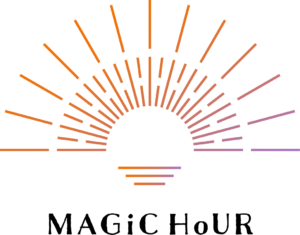 新ロゴ。朝日と混ざり合いをイメージしている