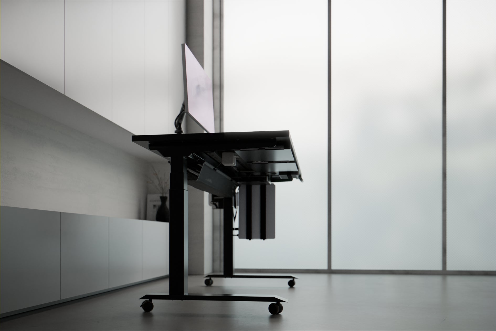 IK専用 FlexiSpot E7 Pro ブラック 天板付 モジュール式拡張デスク『PREDUCTS DESK』、FlexiSpot E7 Pro