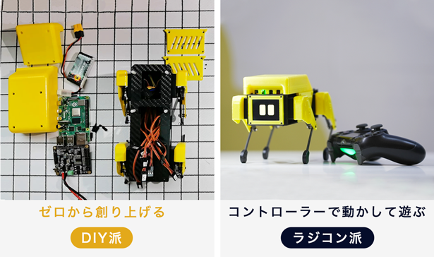 四足歩行ロボットがミニサイズに！初心者からプロまで楽しめるロボット