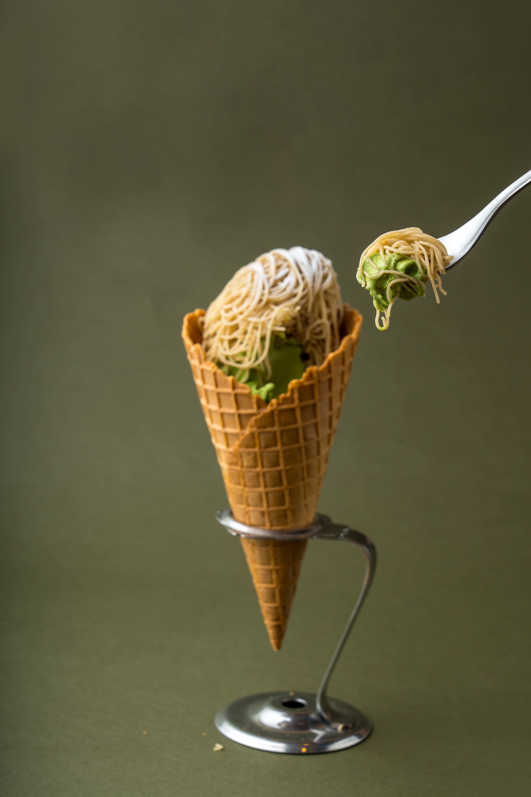 京はやしや ラゾーナ川崎店限定の和もんぶらんソフト(抹茶)