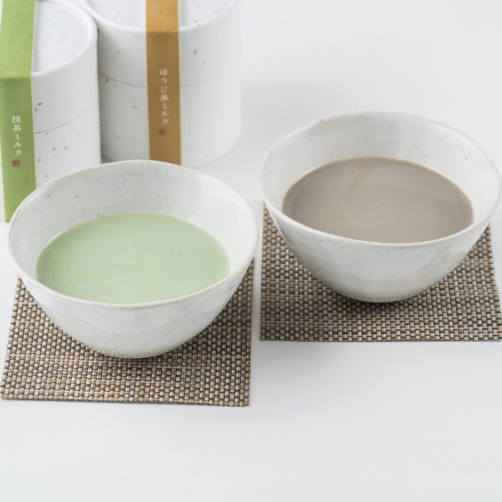 抹茶ミルク&ほうじ茶ミルクセット