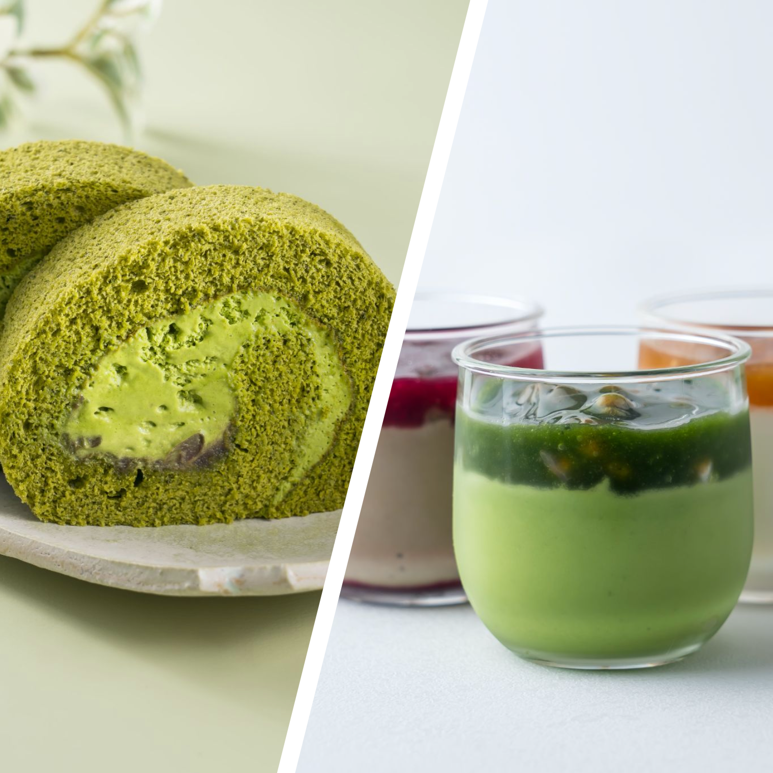 【冷凍】「ロールケーキ1本、アイス3個セット」母の日限定 「抹茶包み」3,594円（税込）