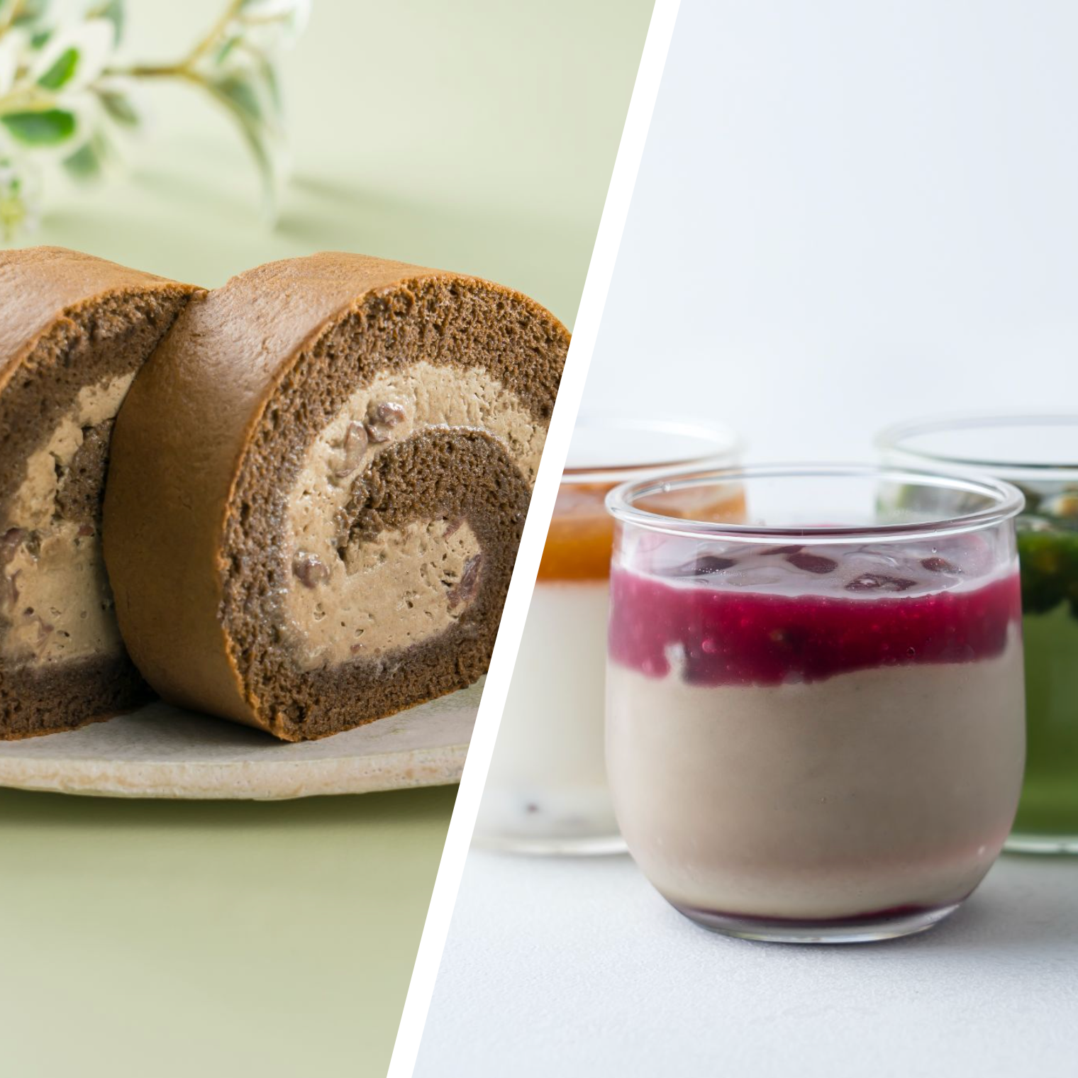 【冷凍】「ロールケーキ1本、アイス3個セット」母の日限定 「ほうじ茶包み」 2,900円(税込)