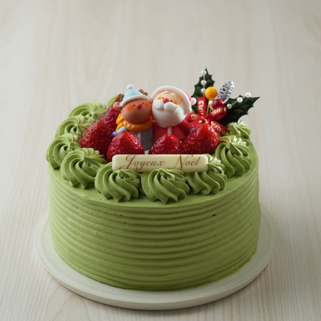 写真②「抹茶」 5号サイズ 5,200円(税込) （直径15cm）