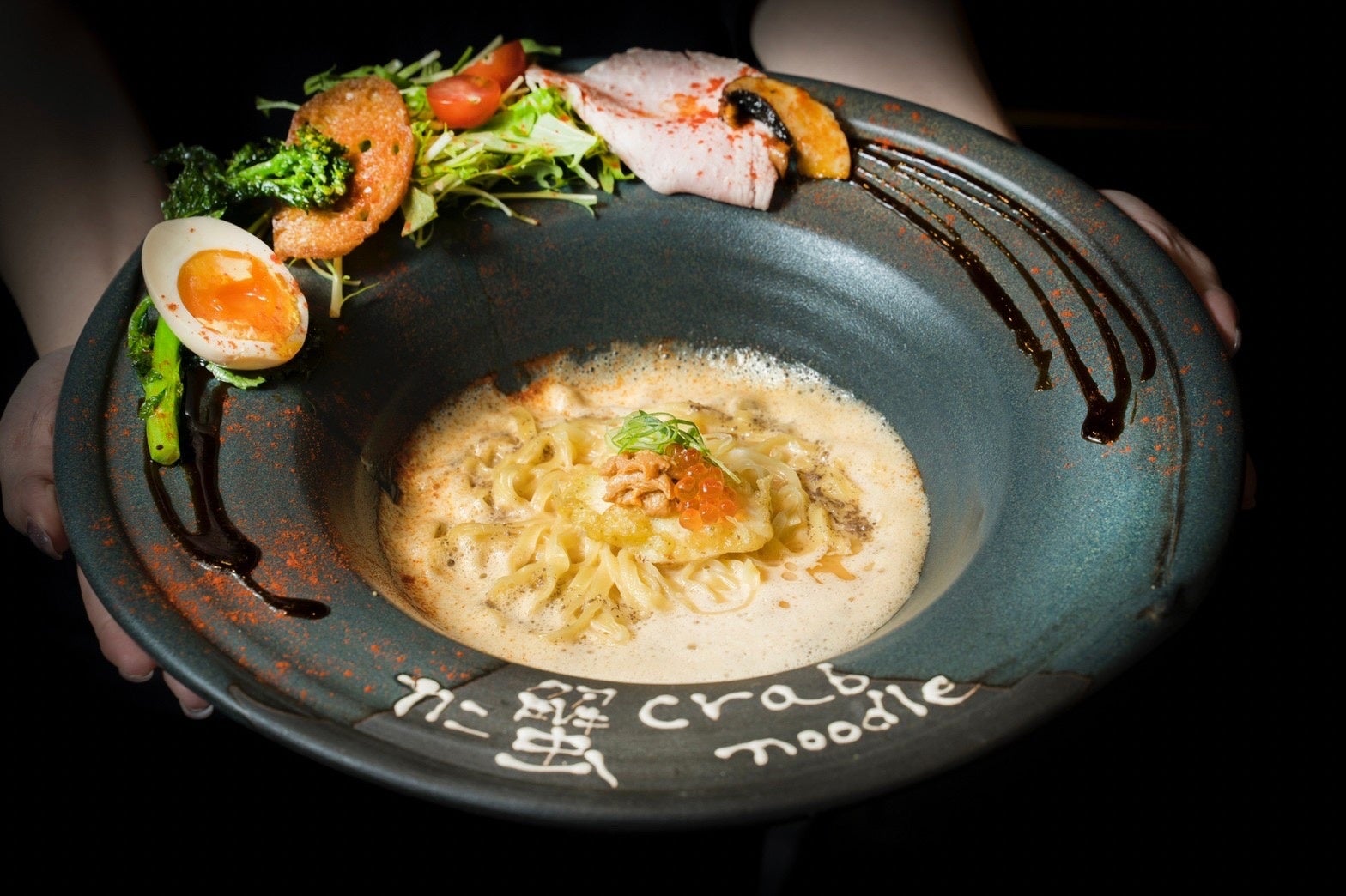 コラボメニュー（プレミアム蟹×雲丹noodle）