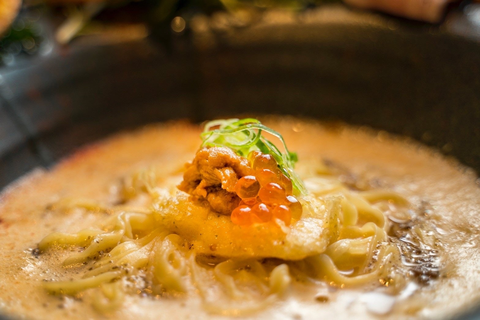 コラボメニュー（プレミアム蟹×雲丹noodle）