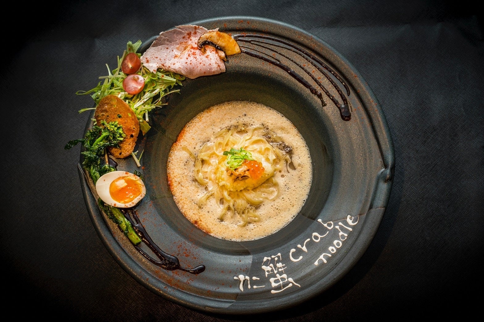 コラボメニュー（プレミアム蟹×雲丹noodle）