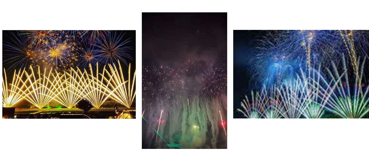 コンテスト受賞作品（左から、木嶋さん、谷中さん、村上さん）