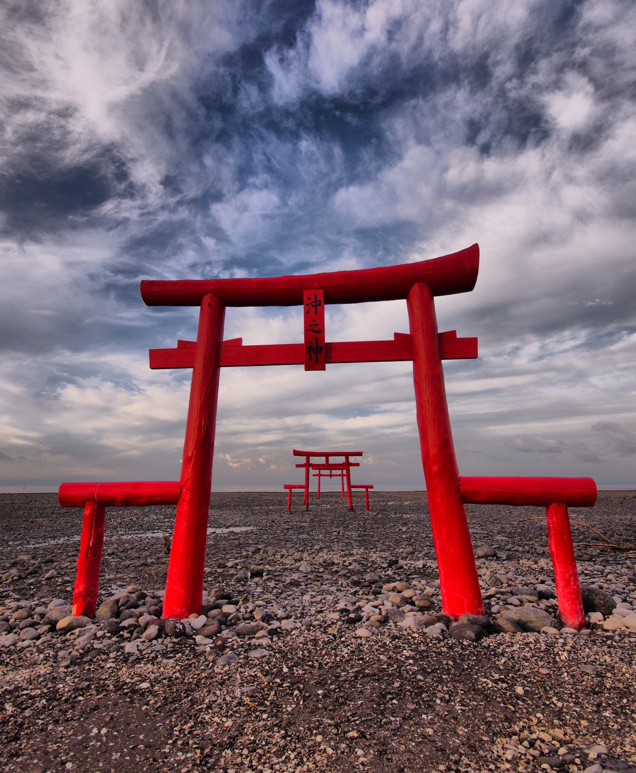 太良町　大魚神社の海中鳥居