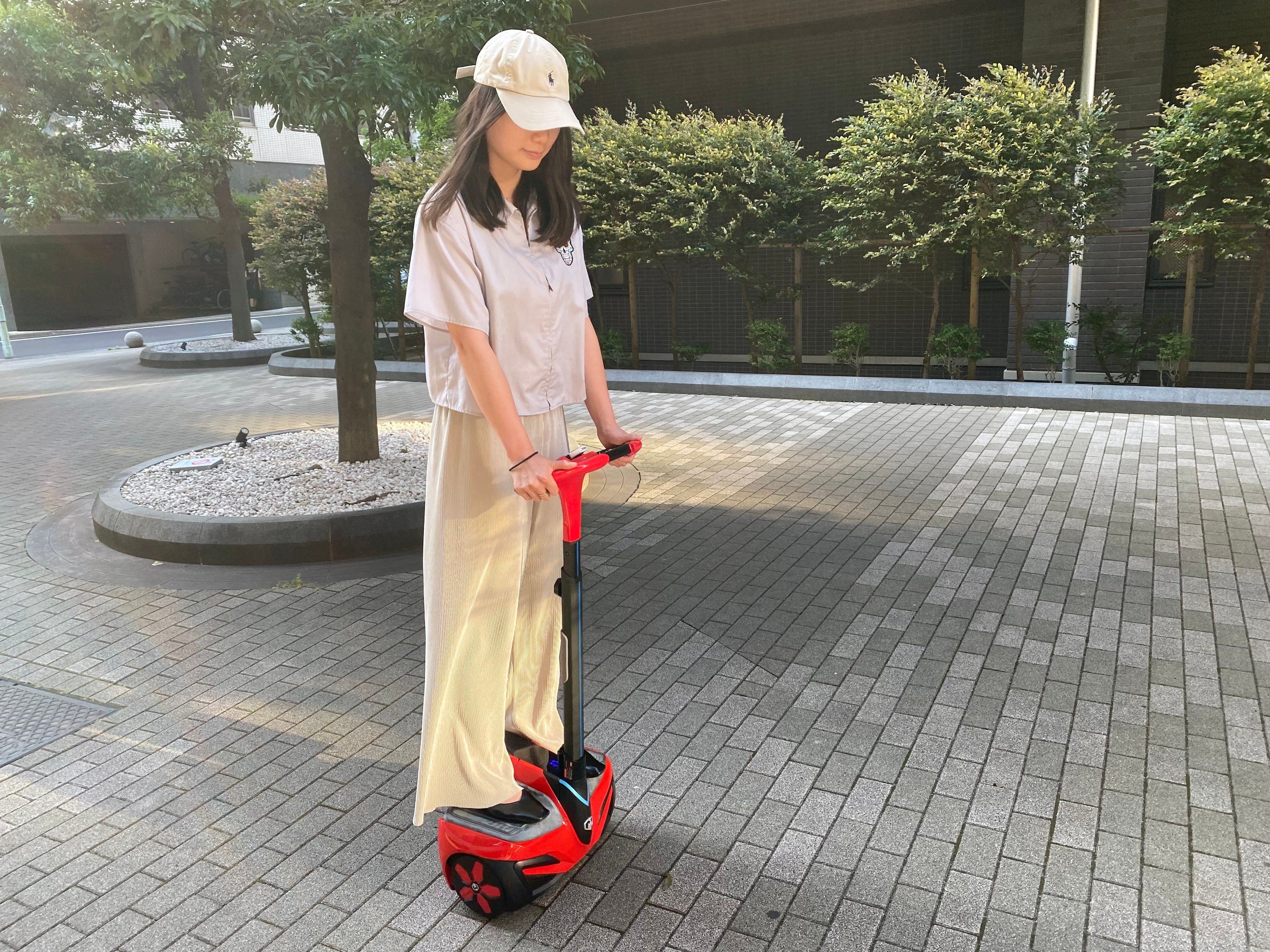 セルフバランススクーター 乗車イメージ