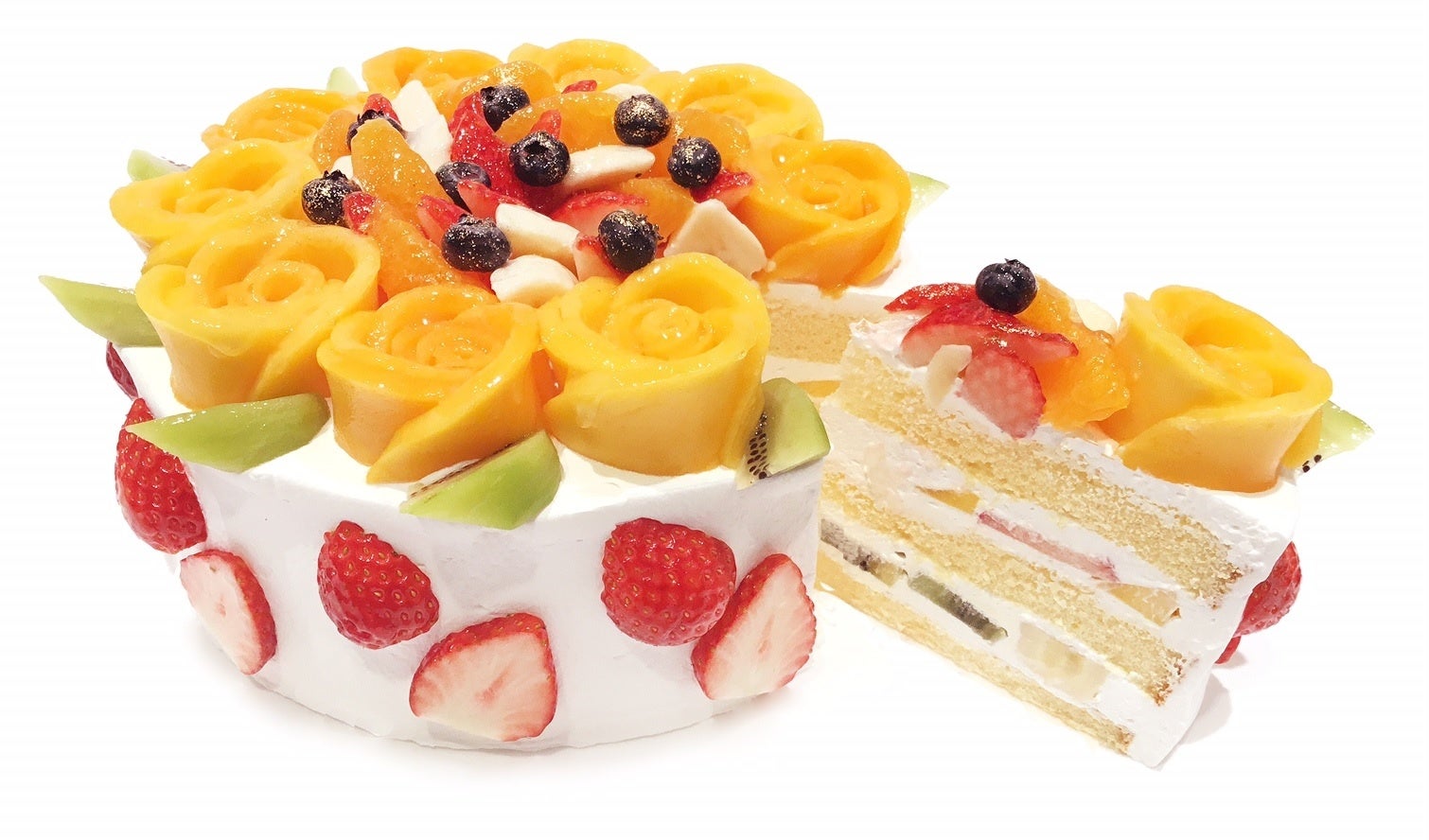 Café comme ca 10周年限定 フルーツショートケーキ