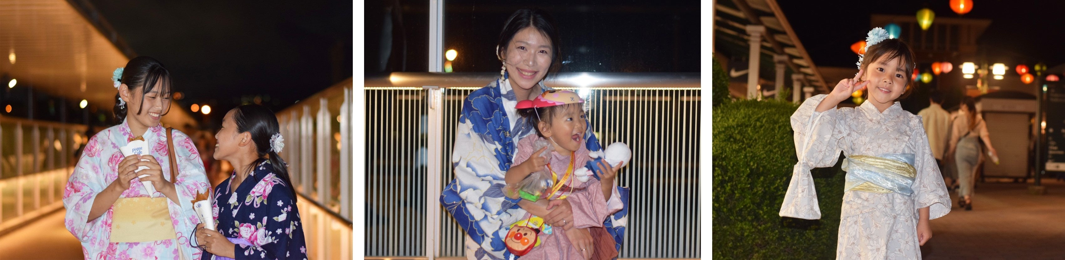 多くのお客様が浴衣で来場されました