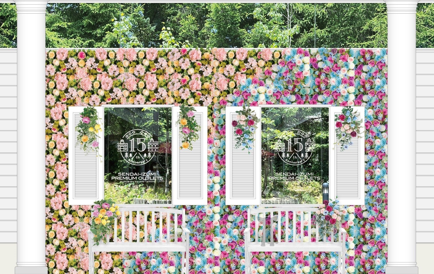 フラワーウォール　イメージ