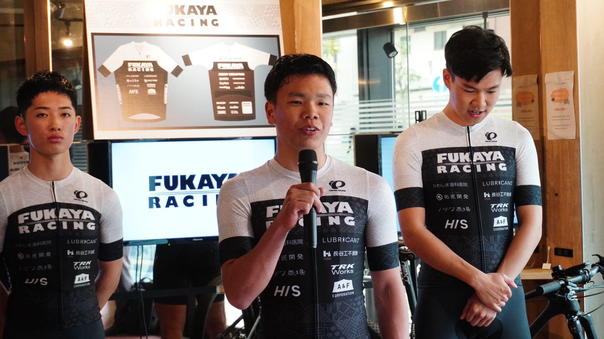 新規加入の嶋崎亮我選手 