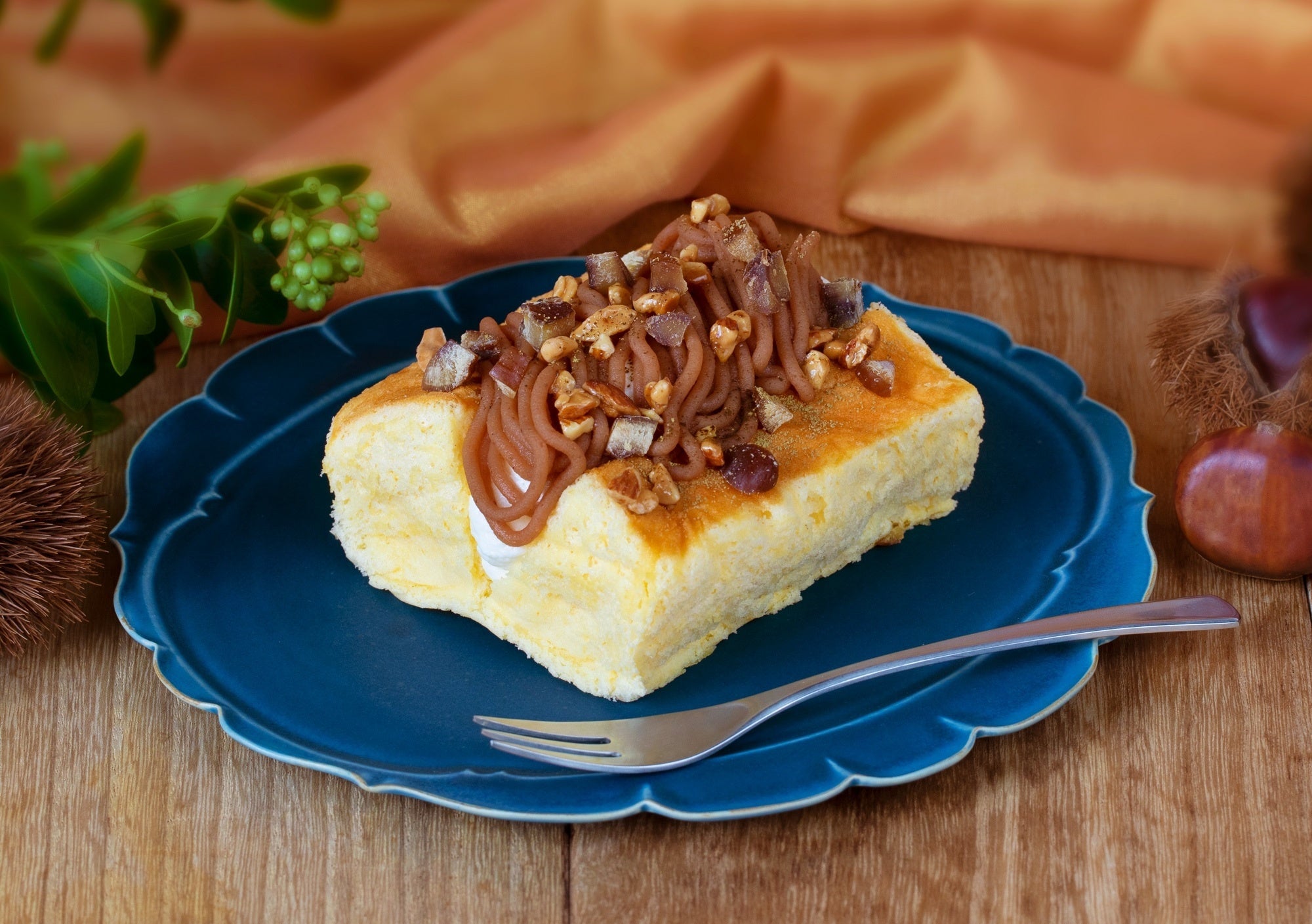 「台湾カステラほうじ茶マロン」