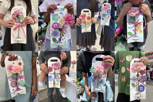 高速オフセット、日比谷花壇と共同出展。「生花&サステナブル紙を使ったワークショップ」実施レポート 高速オフセット、日比谷花壇と共同出展。「生花&サステナブル紙を使ったワークショップ」実施レポート