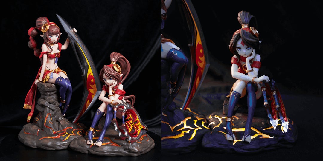 【美品】サマナーズウォー スノードーム サマナーズウォー: Sky Arena』双子モンスター「シャイナ