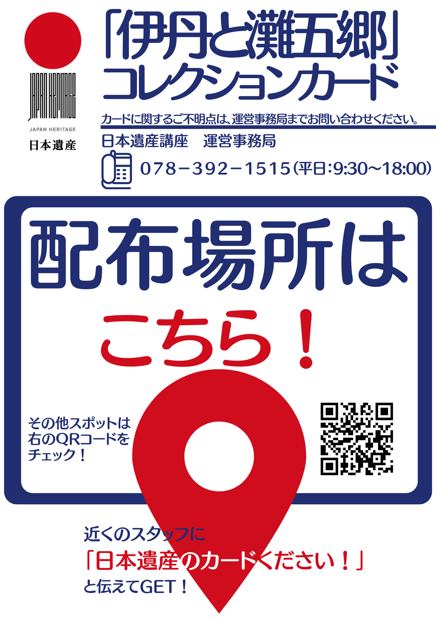 配布場所の目印案内
