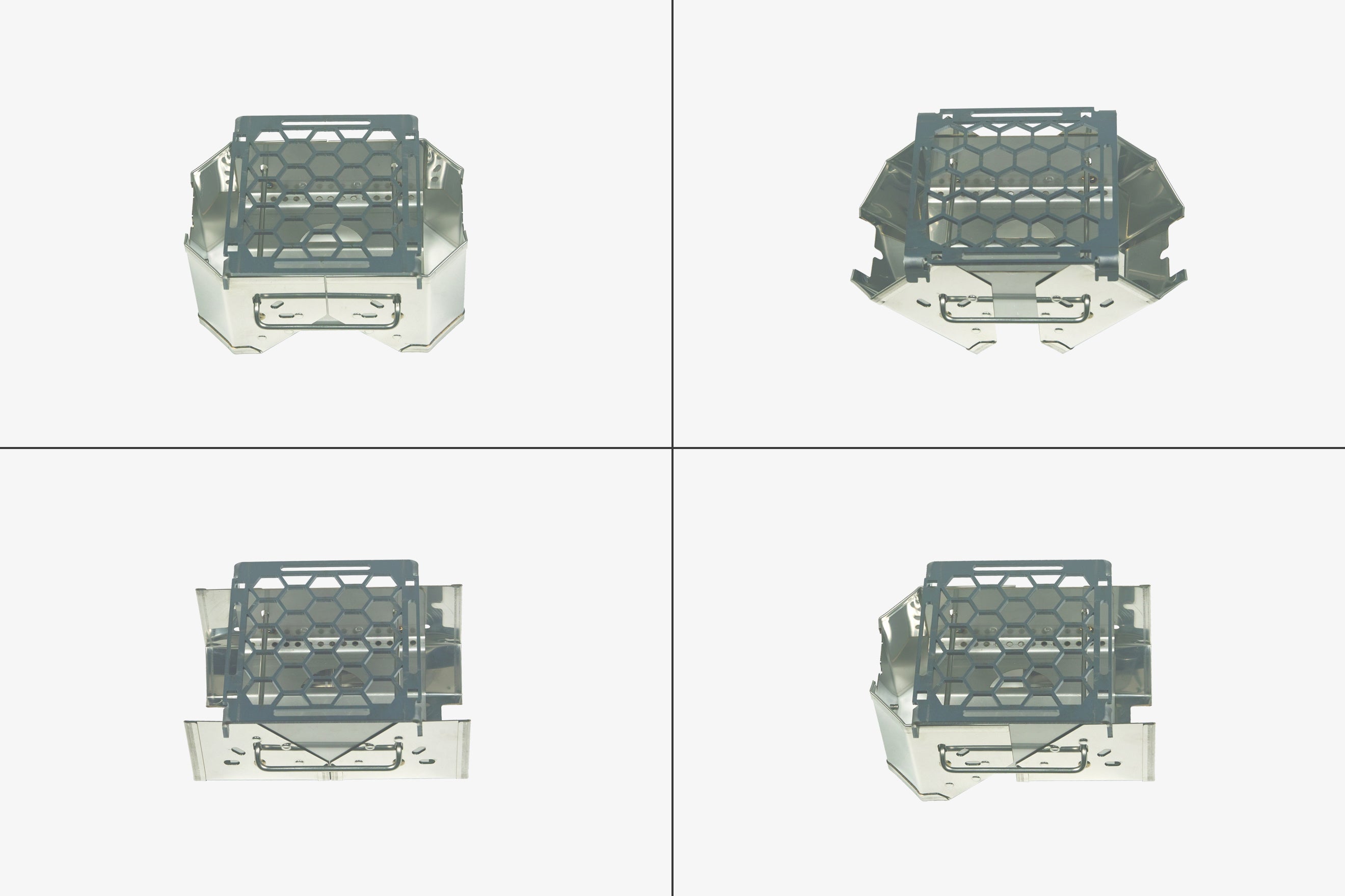 ハンゴーコンロ・回天弐形４形態+亀甲文焚火五徳