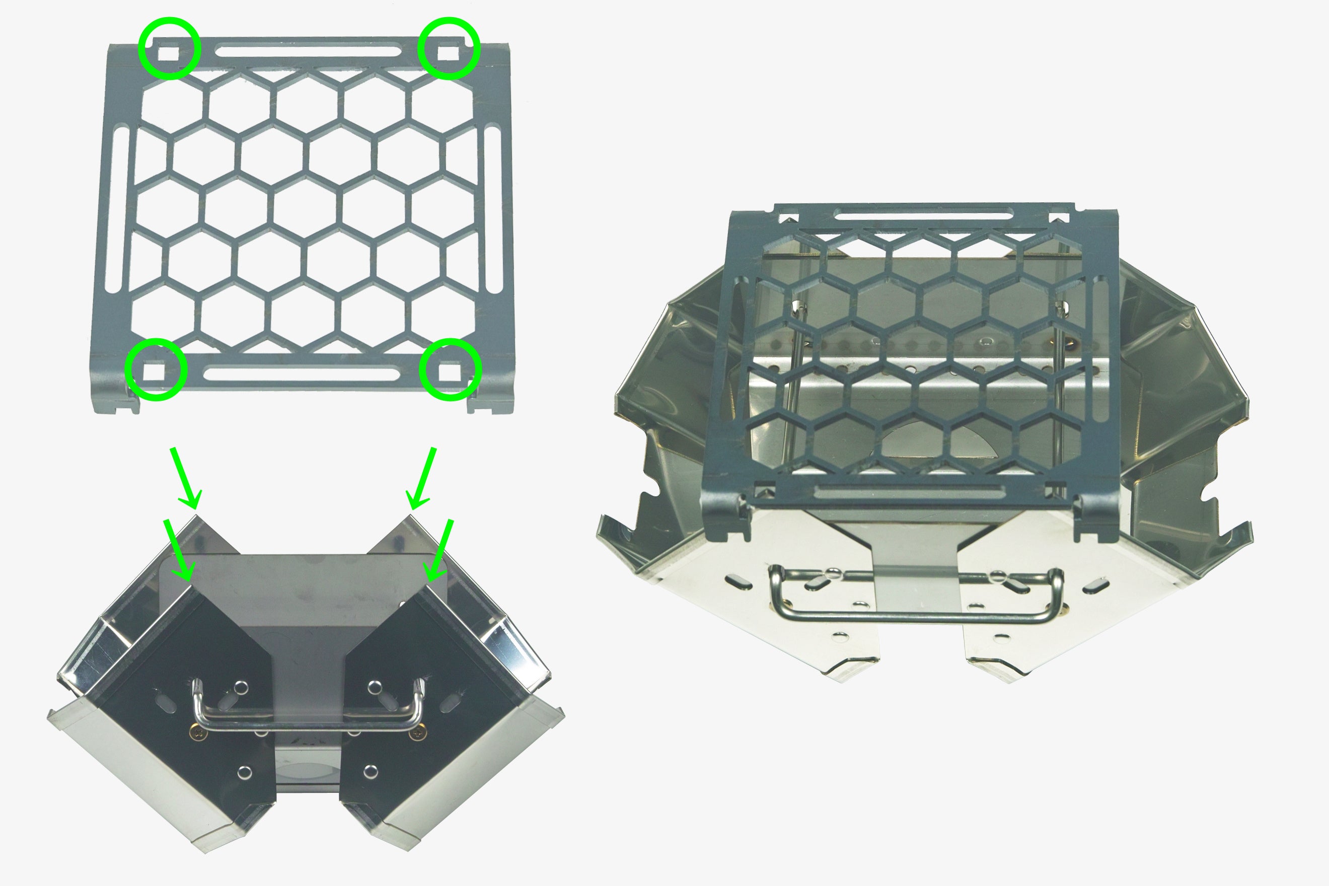 ハンゴーコンロ・回天弐形 [Ｖ]モードでのセット例