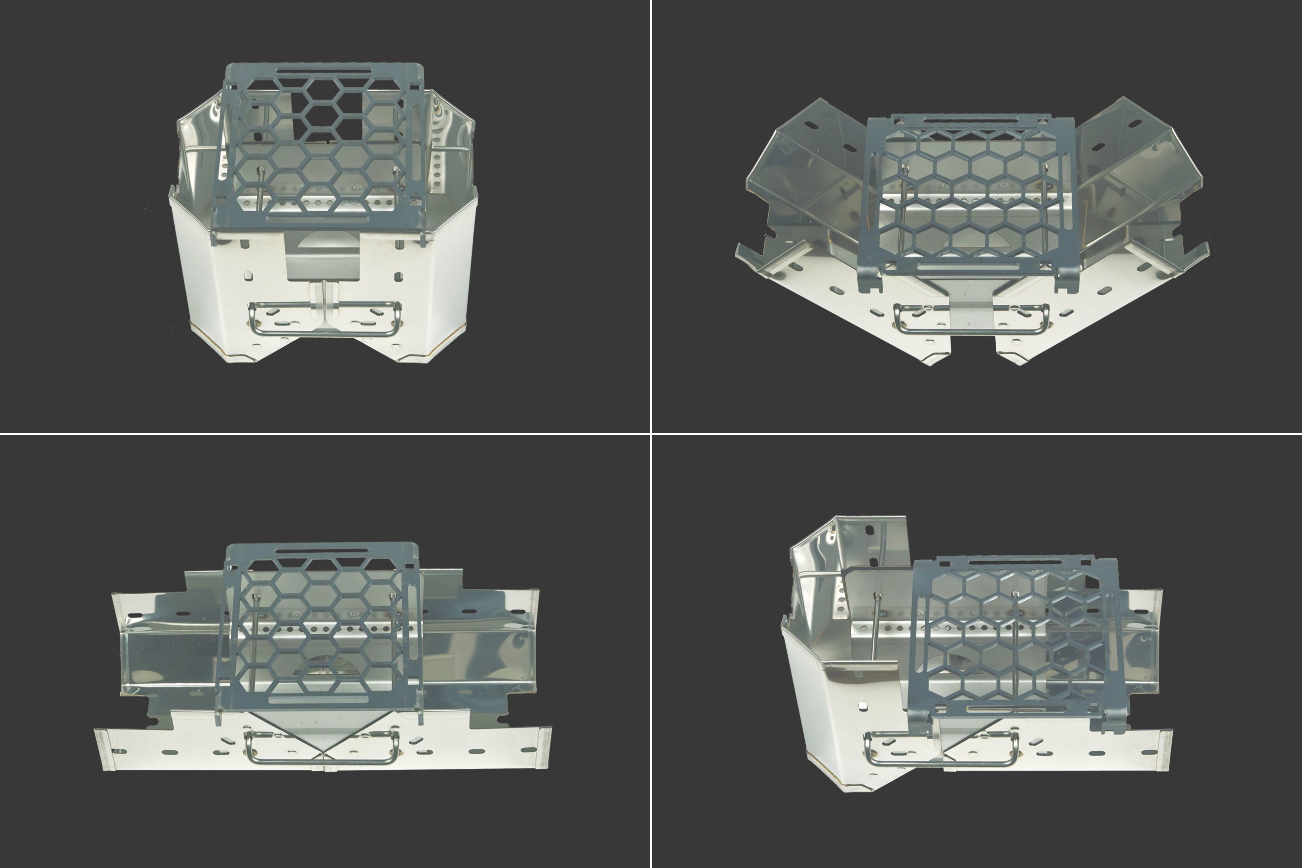 ハンゴーコンロ・回天壱形４形態+亀甲文焚火五徳