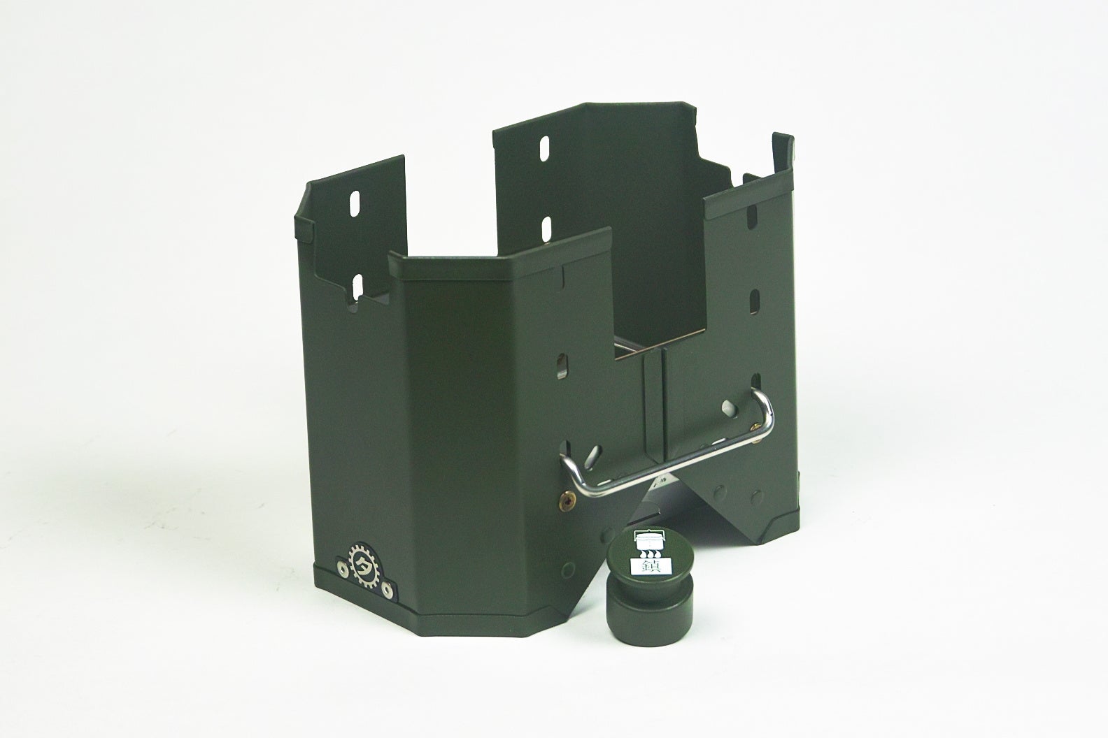 ハンゴーコンロ・回天(OD)壱形(兵式飯盒用)+ハンゴー鎮(OD)