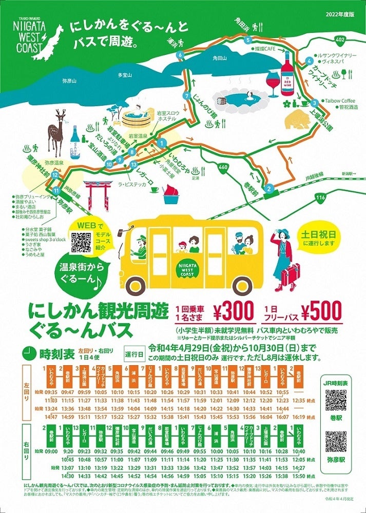 にしかん観光周遊ぐる～んバス1