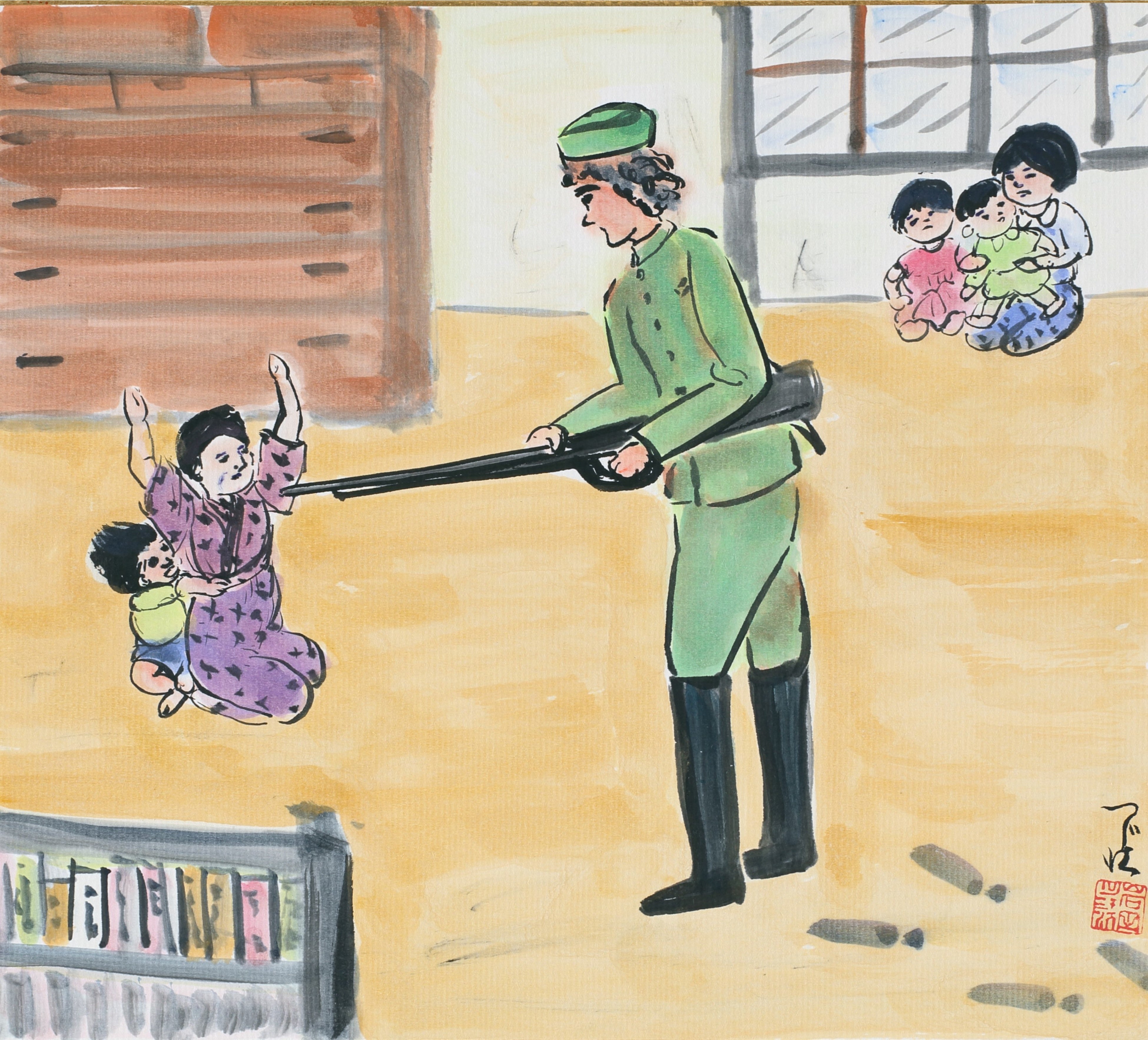 岩田ツジ江 「昭和20年9月頃　ソ連軍占領、鍵を壊して家屋内に侵入した」