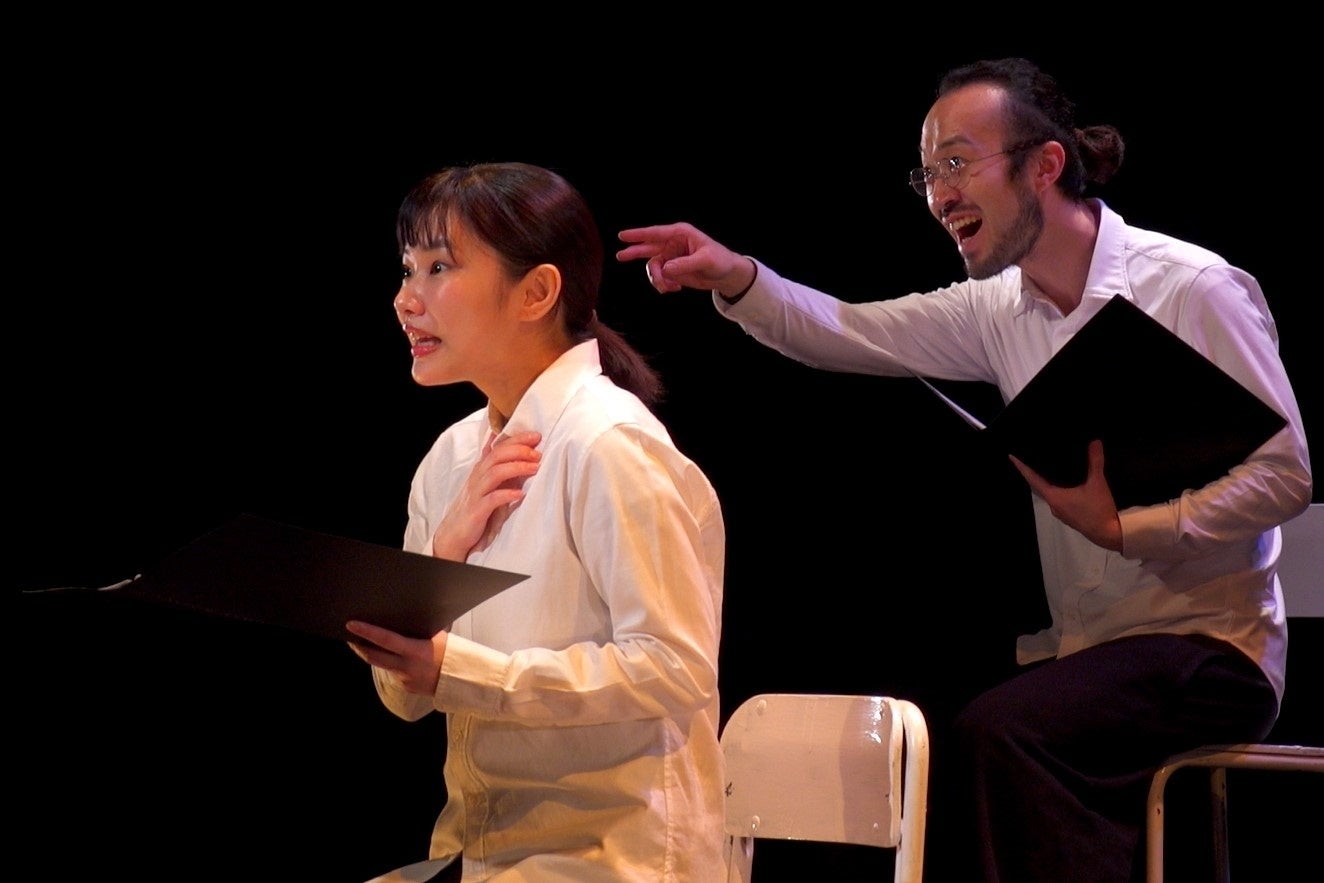 朗読劇「大地の花」収録時の様子(2)