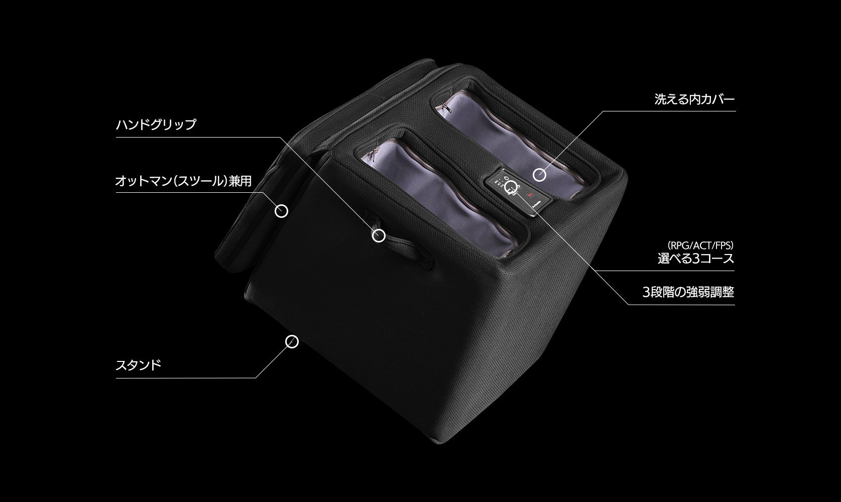 オットマン型マッサージャーが発売。堕落ゲーマー向けに「至れり尽くせ