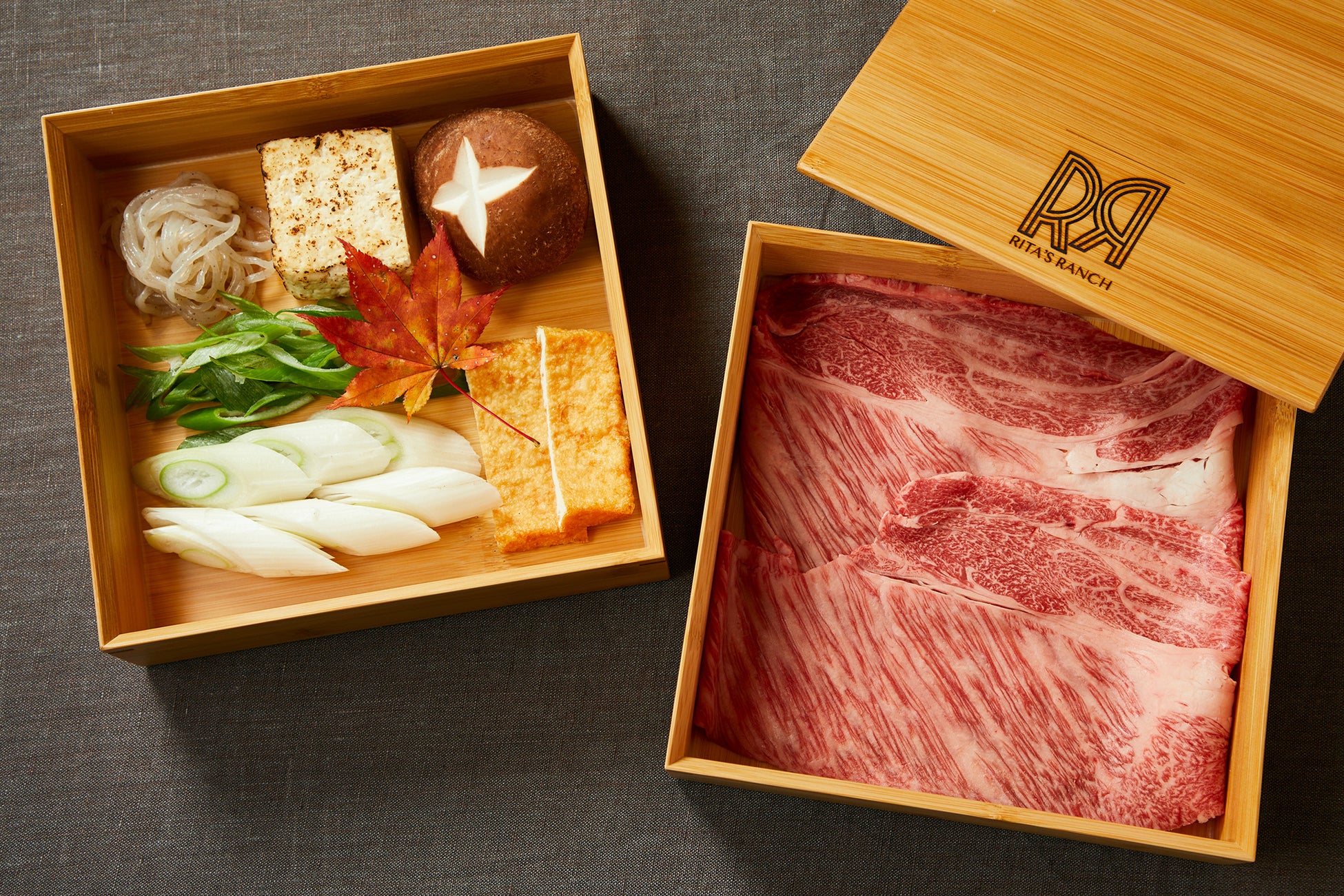 赤城和牛と下仁田ねぎのすき焼きディナー