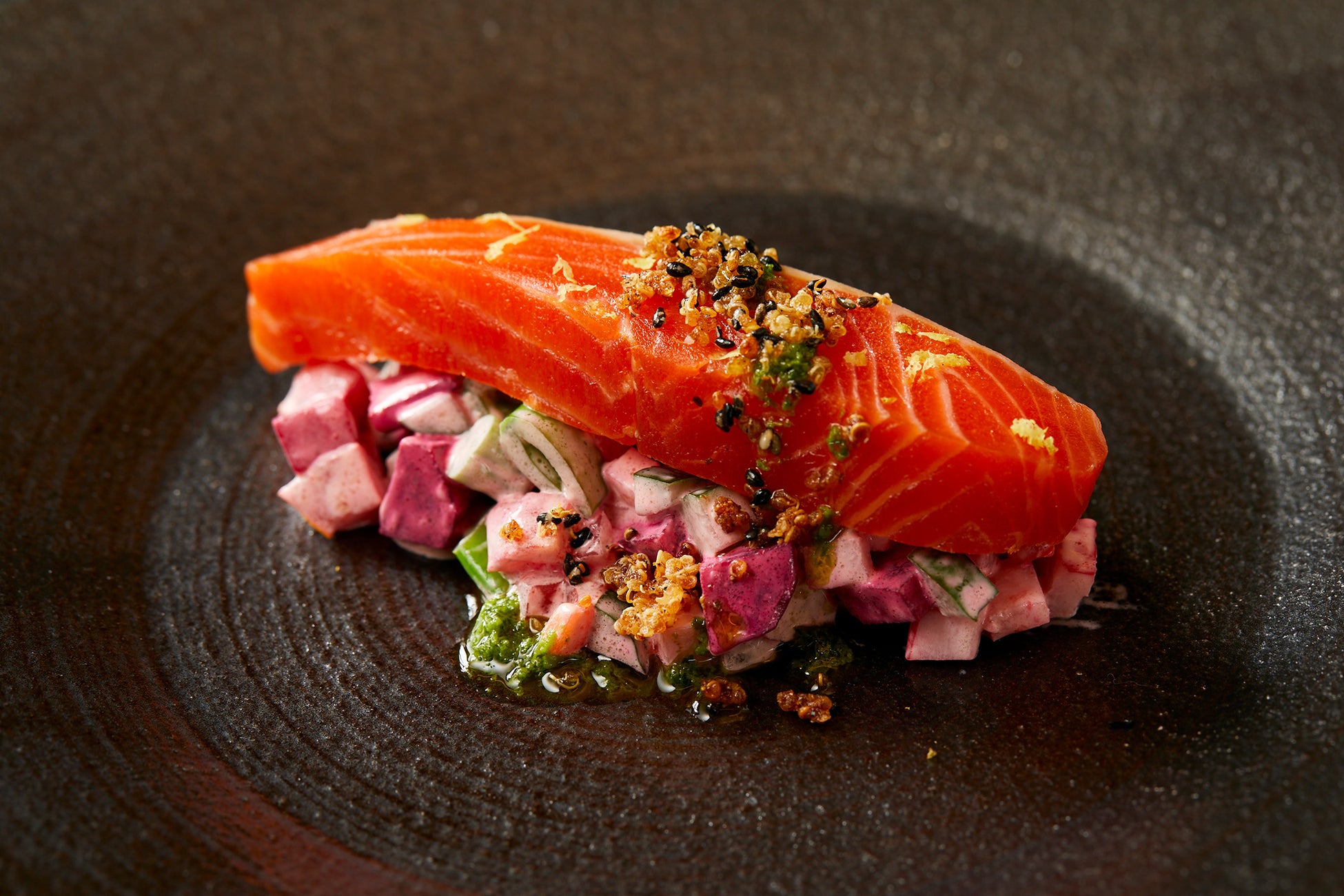 前菜の森育ちスモークサーモン