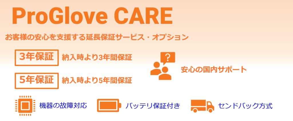 ProGlove製品保証サービスは国内で実施