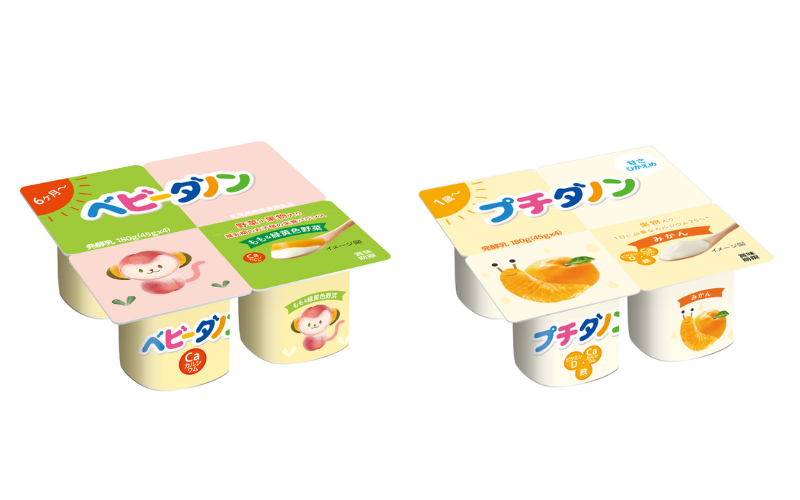 赤ちゃんのためのヨーグルト 「ベビーダノン もも＆緑黄色野菜