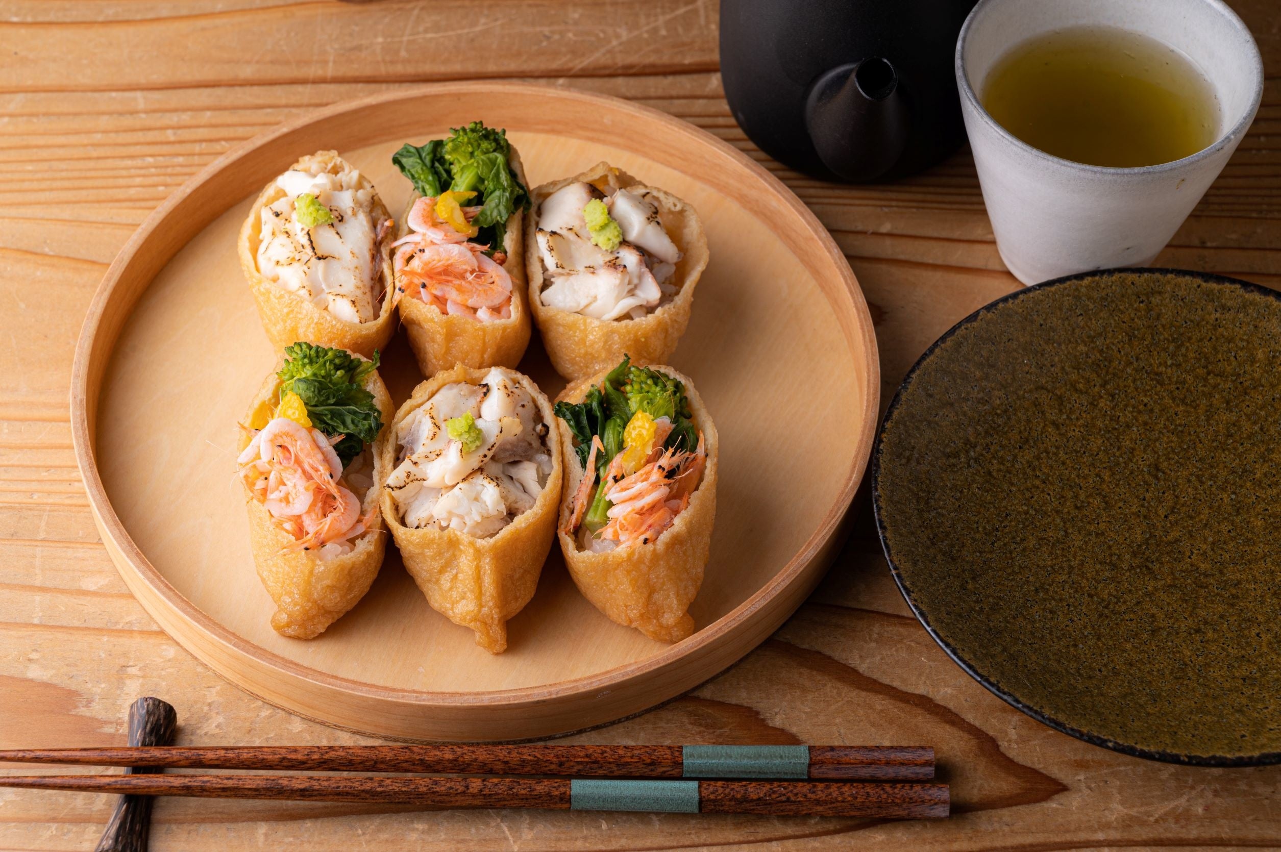 鯛と菜の花のいなり