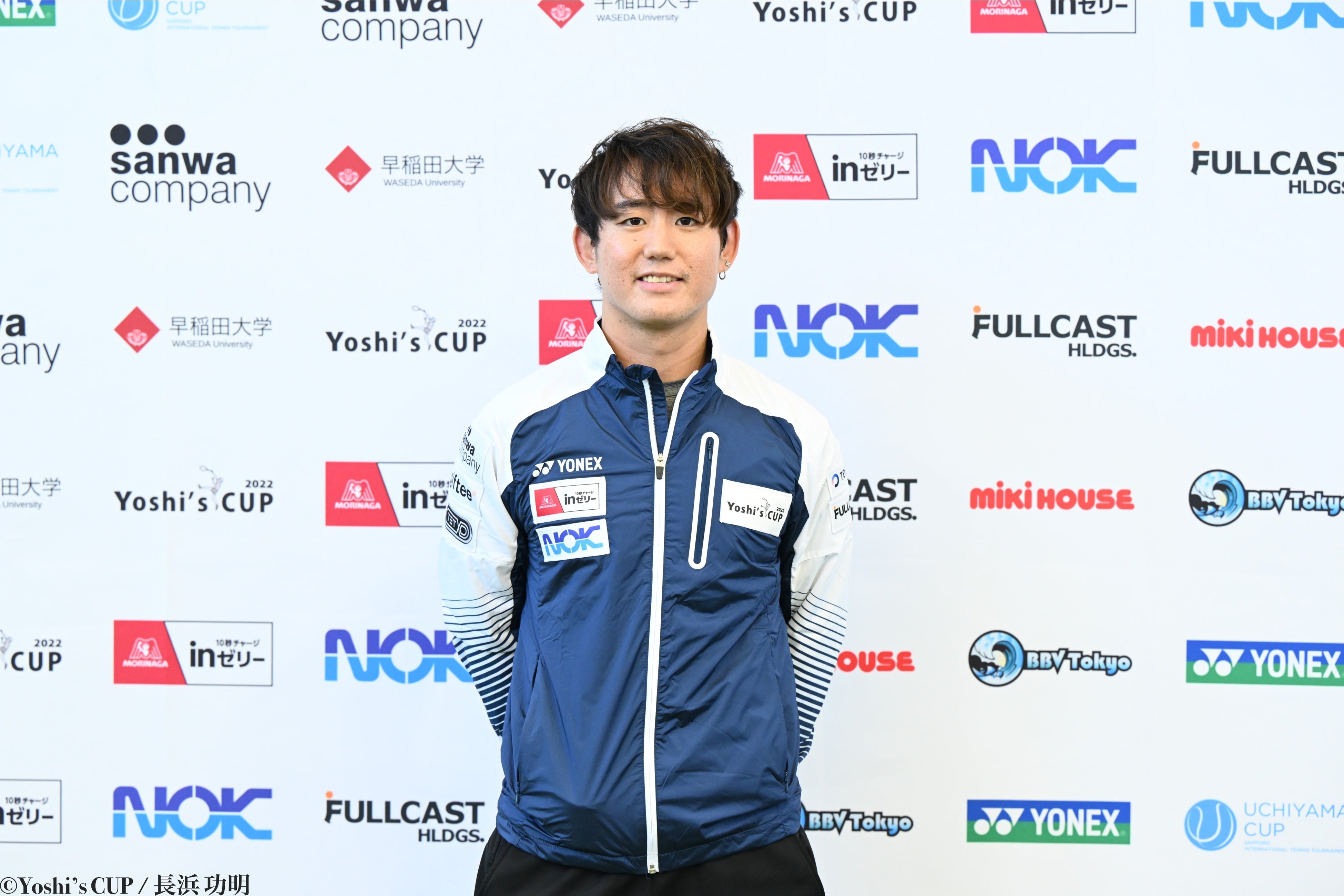 西岡良仁選手（主催者）