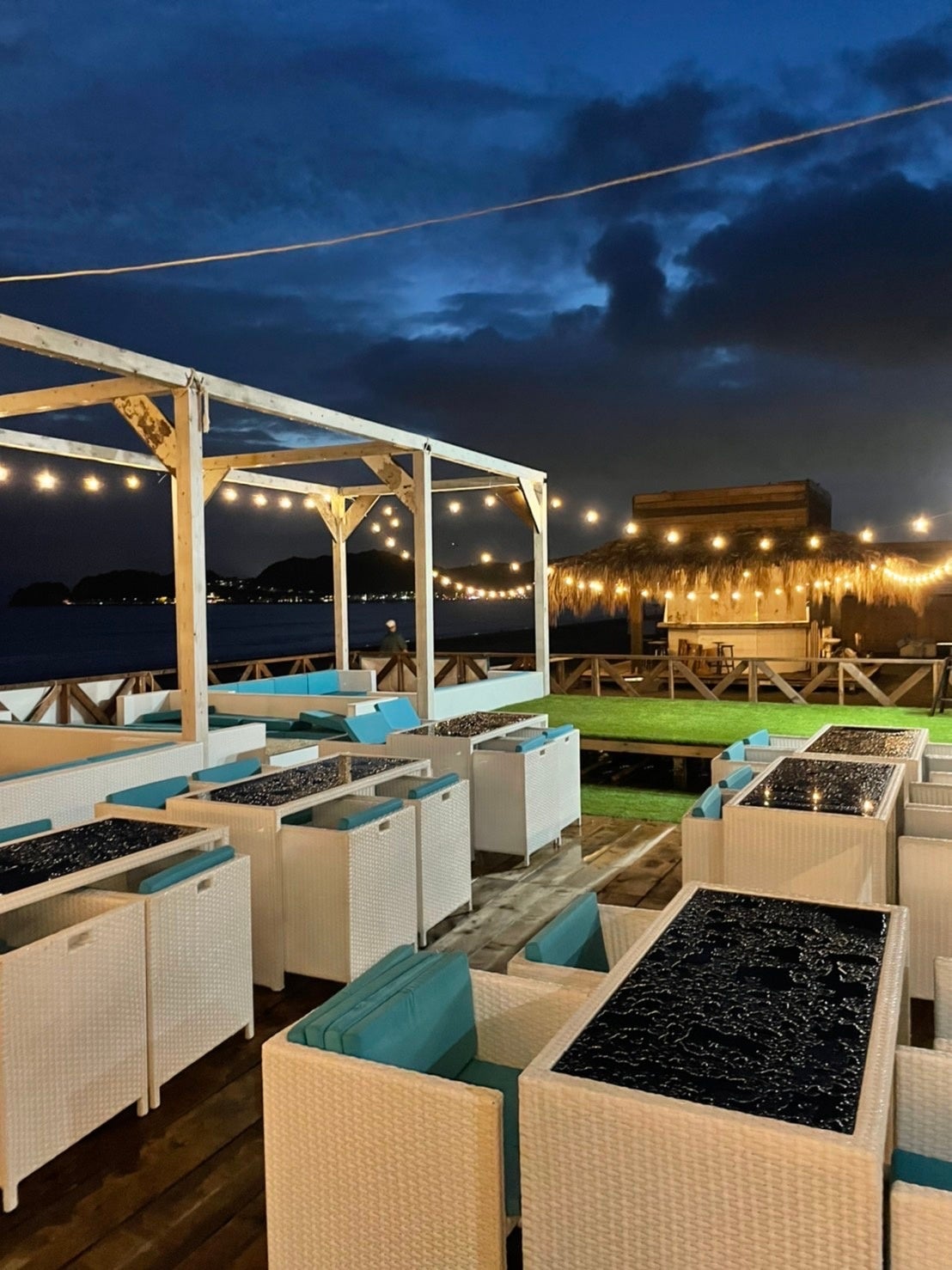 材木座ビーチの様子