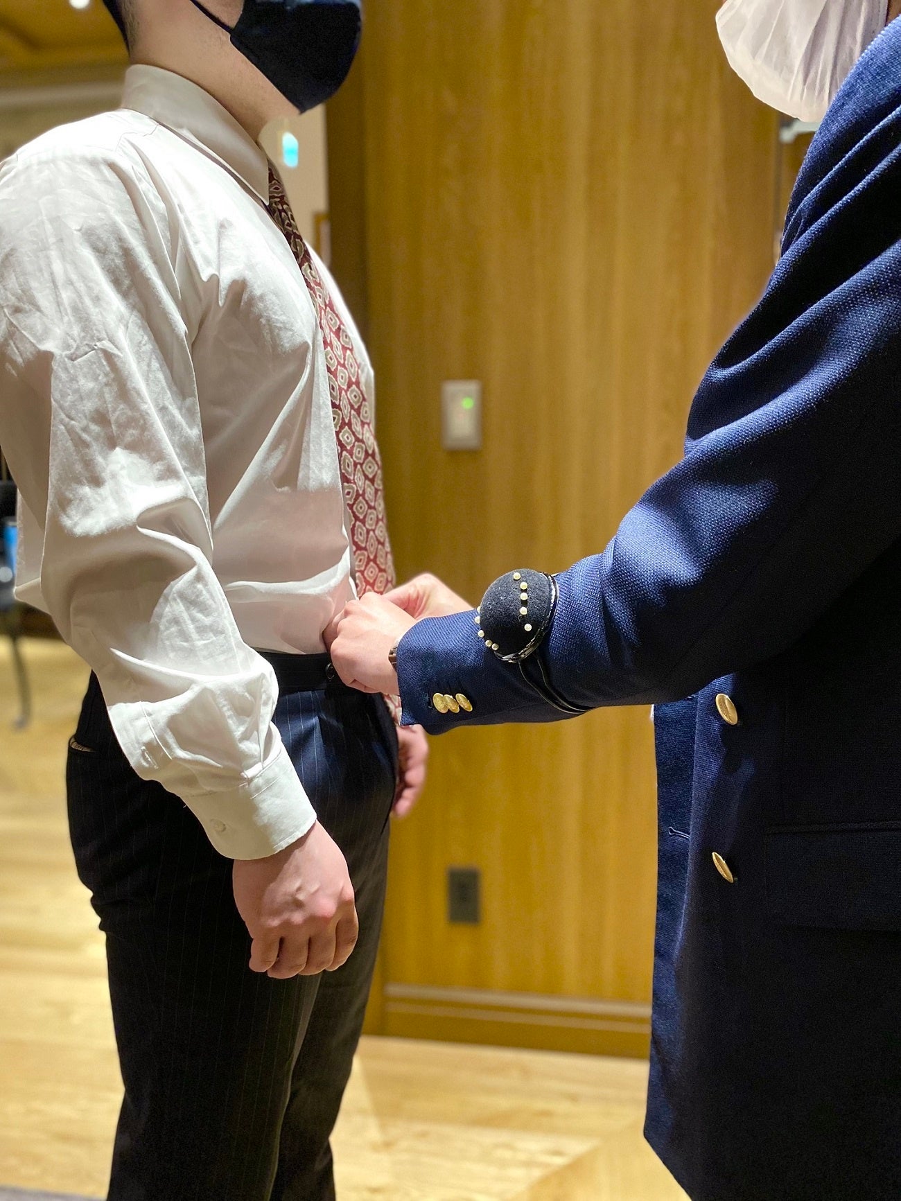 体型の変化を見直し、 ウエストを調整するなどメンテナンスが可能