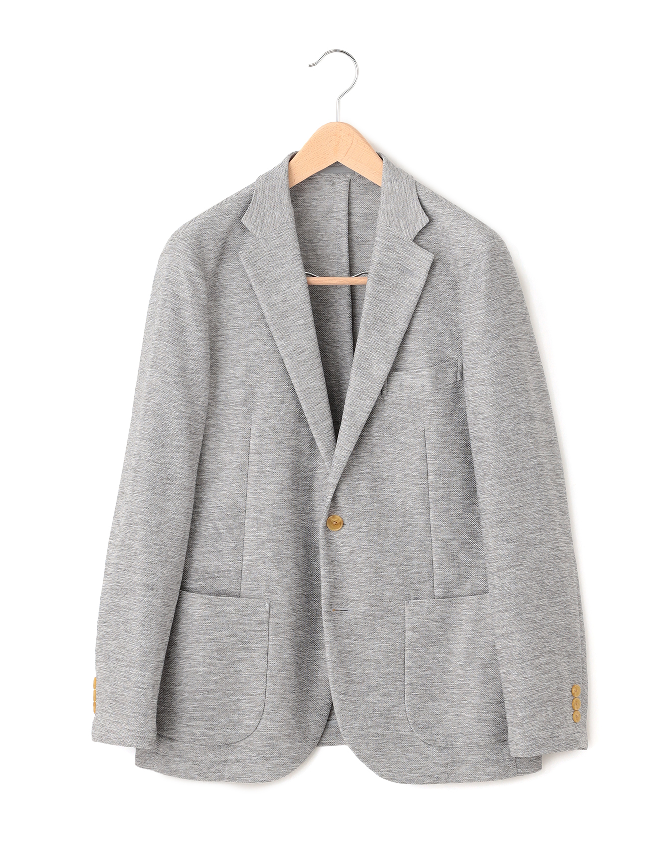 マッキントッシュ フィロソフィー テーラードジャージージャケット 杢カラミ織り