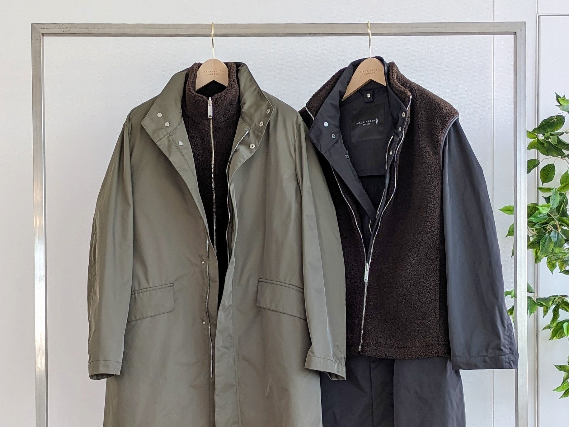 新品 定価11.8万 マッキントッシュロンドン 春夏 ストライプ ウール