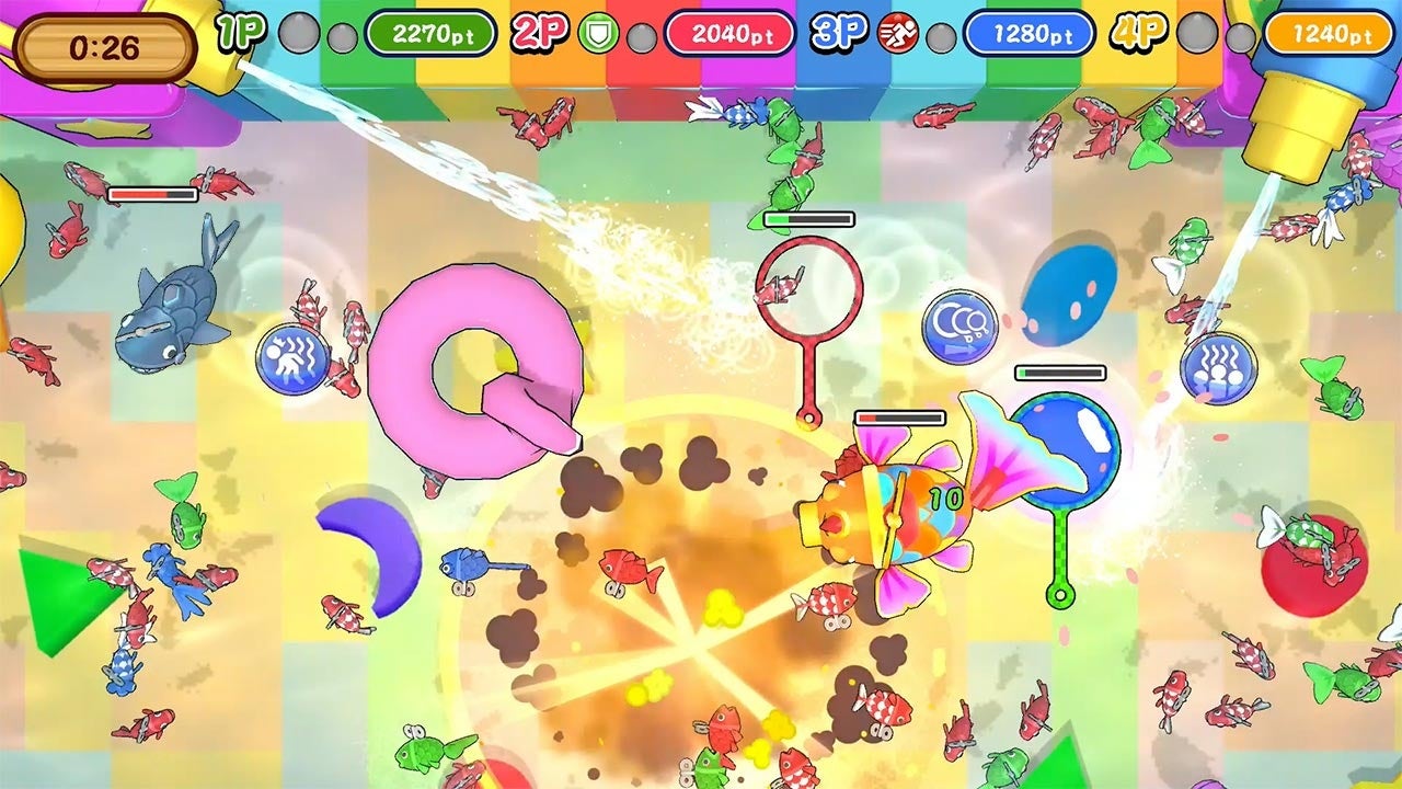 【超進化】金魚すくいがドタバタバトルに!Switch/Steamで本日配信開始 【超進化】金魚すくいがドタバタバトルに!Switch/Steamで本日配信開始