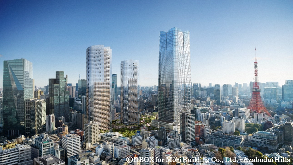 【「麻布台ヒルズ」全景】