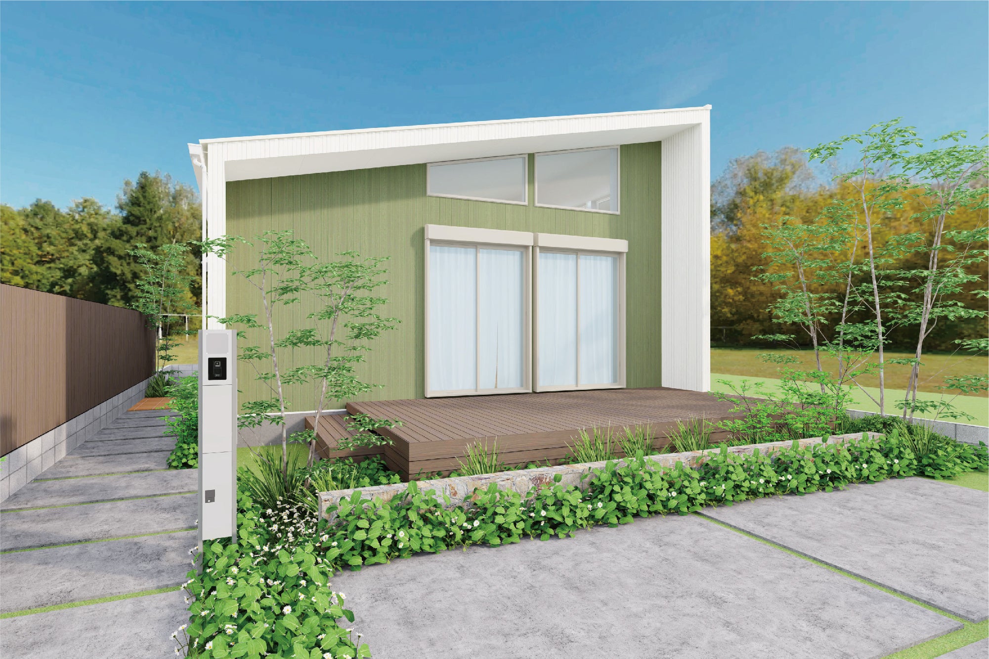 外観カラーコーディネート 森林スタイル