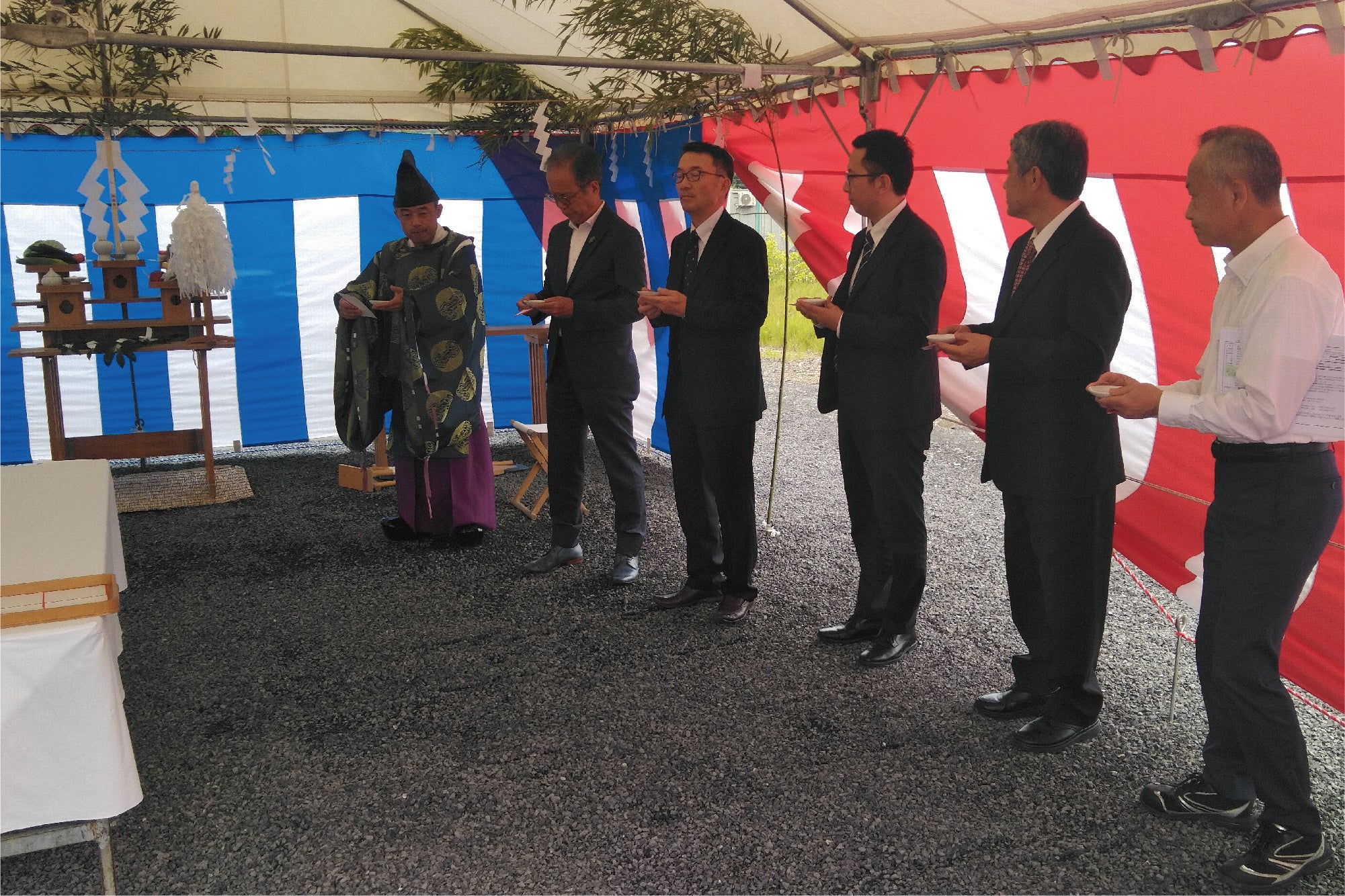 2023年6月14日の地鎮祭の様子