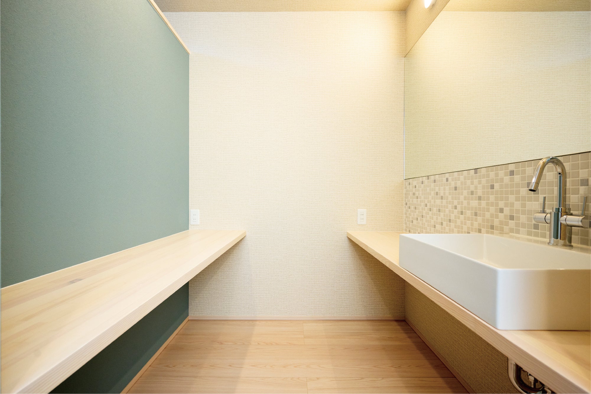 4 LDK横のワークスペースには手洗いも設置